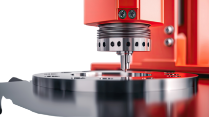 Precision Machining Process Metal Part Fabrication Using Industrial Robot Arm