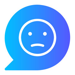 Obraz premium dislike gradient icon