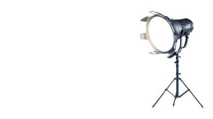 Studio Lighting Equipment on Tripod Stand, Bright Illumination