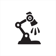 black and white microscope