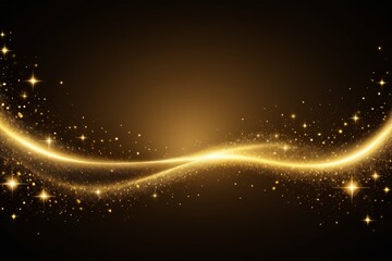 Obraz premium a gold background with sparkling stars and sparkles