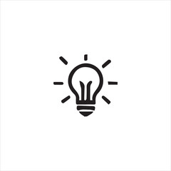 light bulb icon vector