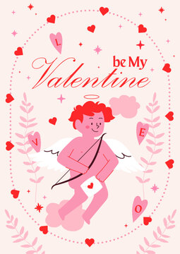 Cupid Illustration for Valentines Day