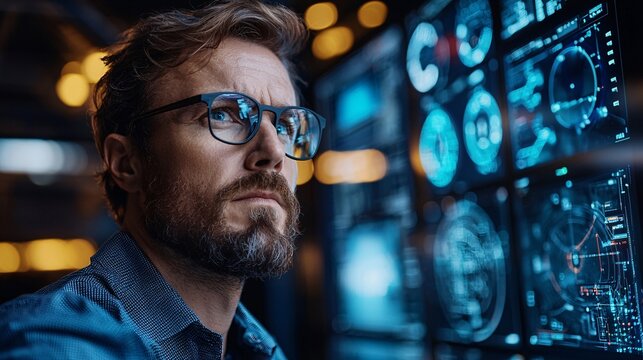 Online security basics emphasized with someone updating their software regularly Stock Photo with side copy space