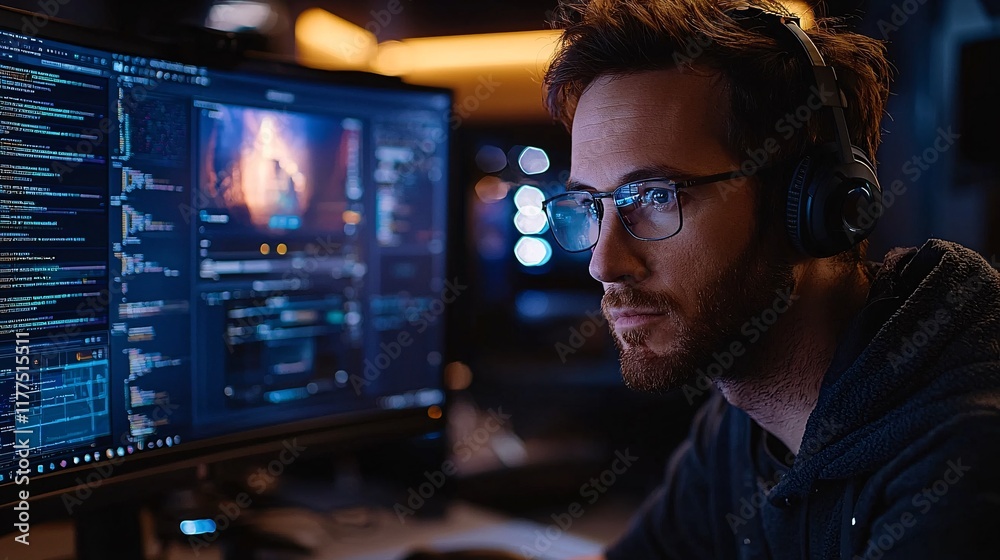 Aufkleber Online security basics reinforced with a user installing antivirus software Stock Photo with side copy space