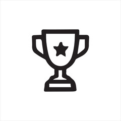 gold trophy cup isolated