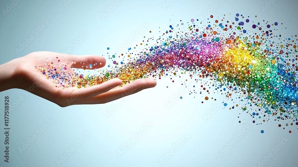 Leinwandbilder Intro to programming visualized by a programmer testing a basic web application Stock Photo with side copy space