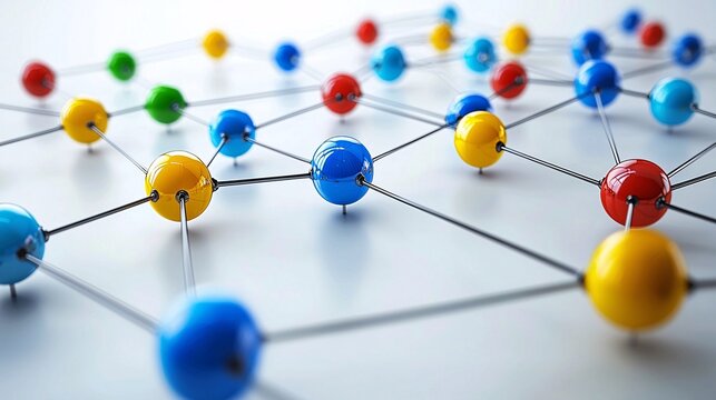 Intro to programming visualized with interactive diagrams for data structures Stock Photo with side copy space