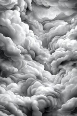 Obraz premium Storm Clouds in Shades of Gray