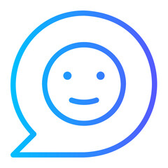 Obraz premium happy gradient icon