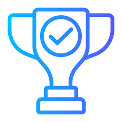 Obraz premium trophy gradient icon