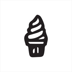 ice cream isolated on white