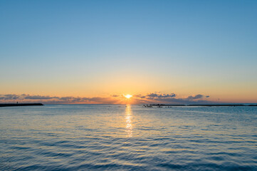Naklejka premium ひたちなか市 海門町ふれあい公園 初日の出