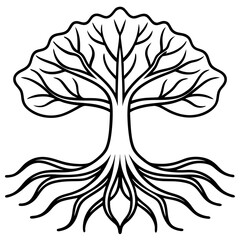 Harmony in Roots Peaceful Vector Design