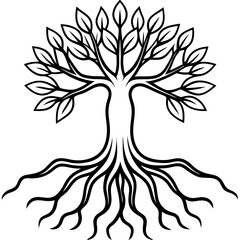 Harmony in Roots Peaceful Vector Design
