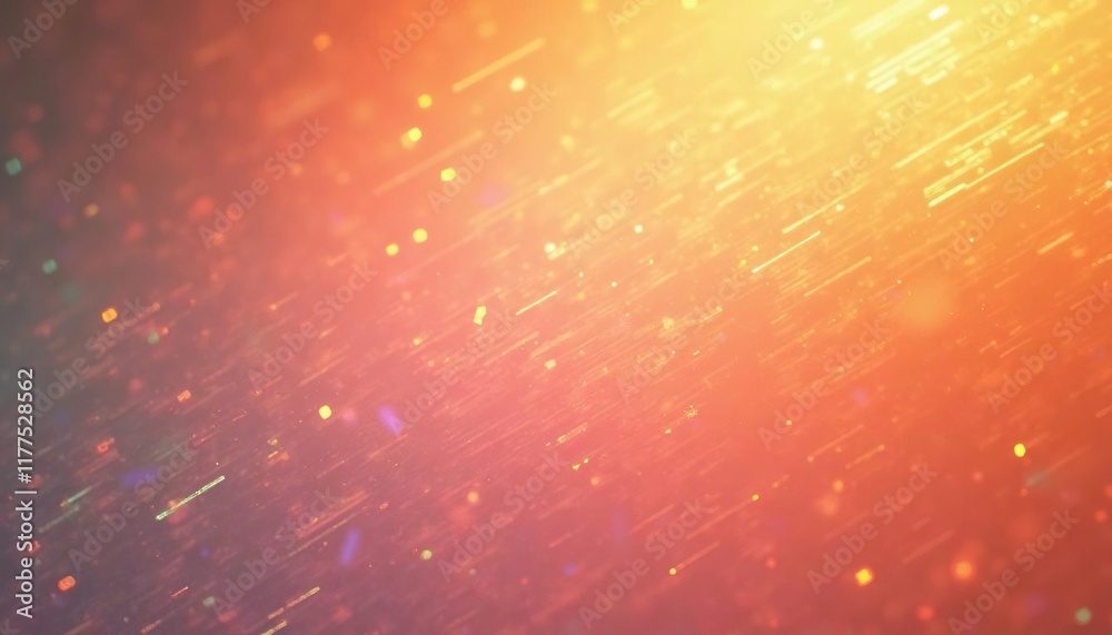 Poster abstract neon light waves and particles glowing on a dark background