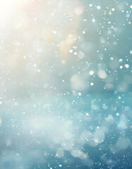 Atmospheric, very deep, almost Empty space. The whole scene is in very light colors. Very blurry blurry background  with one or two dots of abstract  blurry lite blue, silver coloured bokeh. 