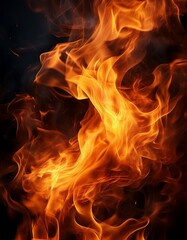 Fototapeta premium 火・炎の背景画像（Fire/flame background image） 