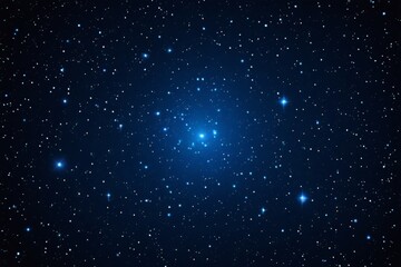 Naklejka premium starry sky with a cluster of stars in the center