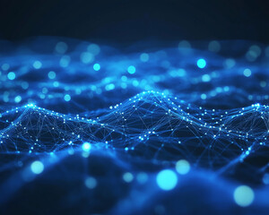 Network connections plexus banner design with connecting lines and dots
