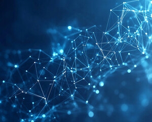 Network connections plexus banner design with connecting lines and dots
