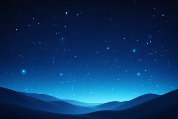 Fototapeta premium starry night sky with mountains and stars in the distance