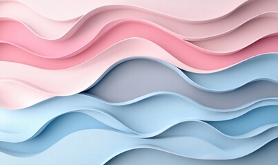 Pastel wave abstract background design