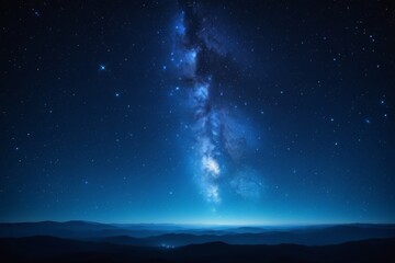 Fototapeta premium starry night sky with a large milky in the distance