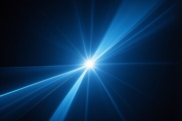 Fototapeta premium arafed image of a blue light shining through a dark background