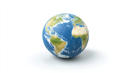 Fototapeta premium the earth planet on white background