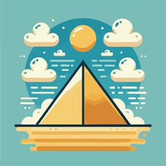 pyramid vector illustration
