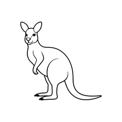 kangaroo line art.eps