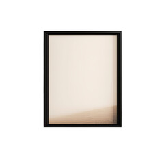 Empty frame over white background for mockup