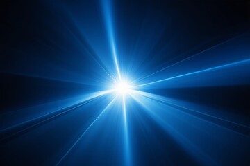 Fototapeta premium arafed image of a blue starburst with a black background