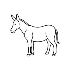 mule line art.eps