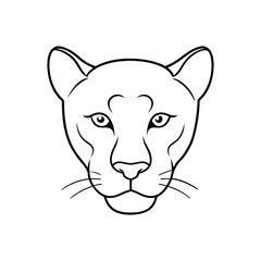 panther head line art.eps