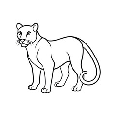 panther line art.eps