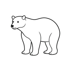 polar bear line art.eps