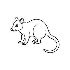 possum line art.eps