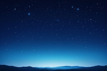 Fototapeta premium starry night sky with mountains and stars in the distance