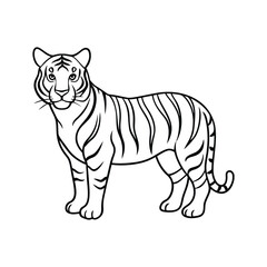 Obraz premium tiger line art.eps
