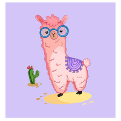 Pink Llama Love is Llamagical