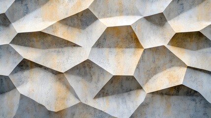 Textured Abstract Surface with Geometric Shapes in Soft Lighting