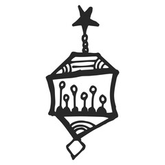 hand drawn lantern elements