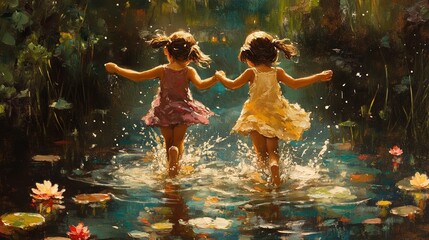 Fototapeta premium The Joyful Moments of Friendship