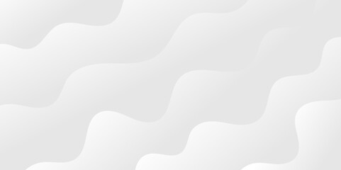 Abstract minimalistic white paper wave curve lines banner background design.
