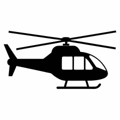 Helicopter Vector Silhouette