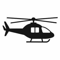 Helicopter Vector Silhouette