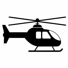 Helicopter Vector Silhouette
