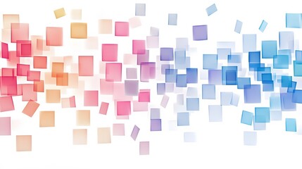 Dynamic colorful squares abstract art display digital creation vibrant composition modern design aesthetic view